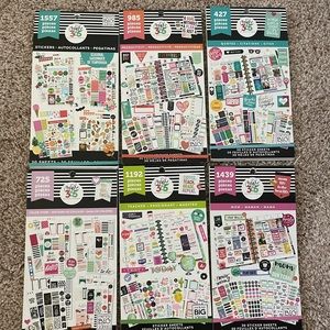 Create 365 Happy Planner Stickers Quotes Holiday Mom Teacher Scrap Book USED